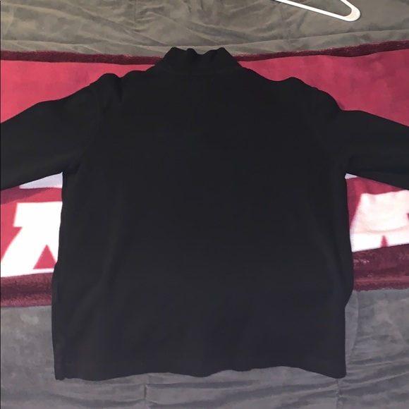 Polo Ralph Lauren Cotton Half-Zip Pullover- Black - Picture 2 of 4